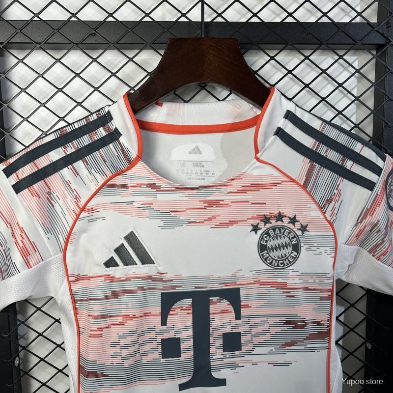Bayern Munich Away Kit 25/26 Fan Edition - Kids - Free Personalisation + Patches!