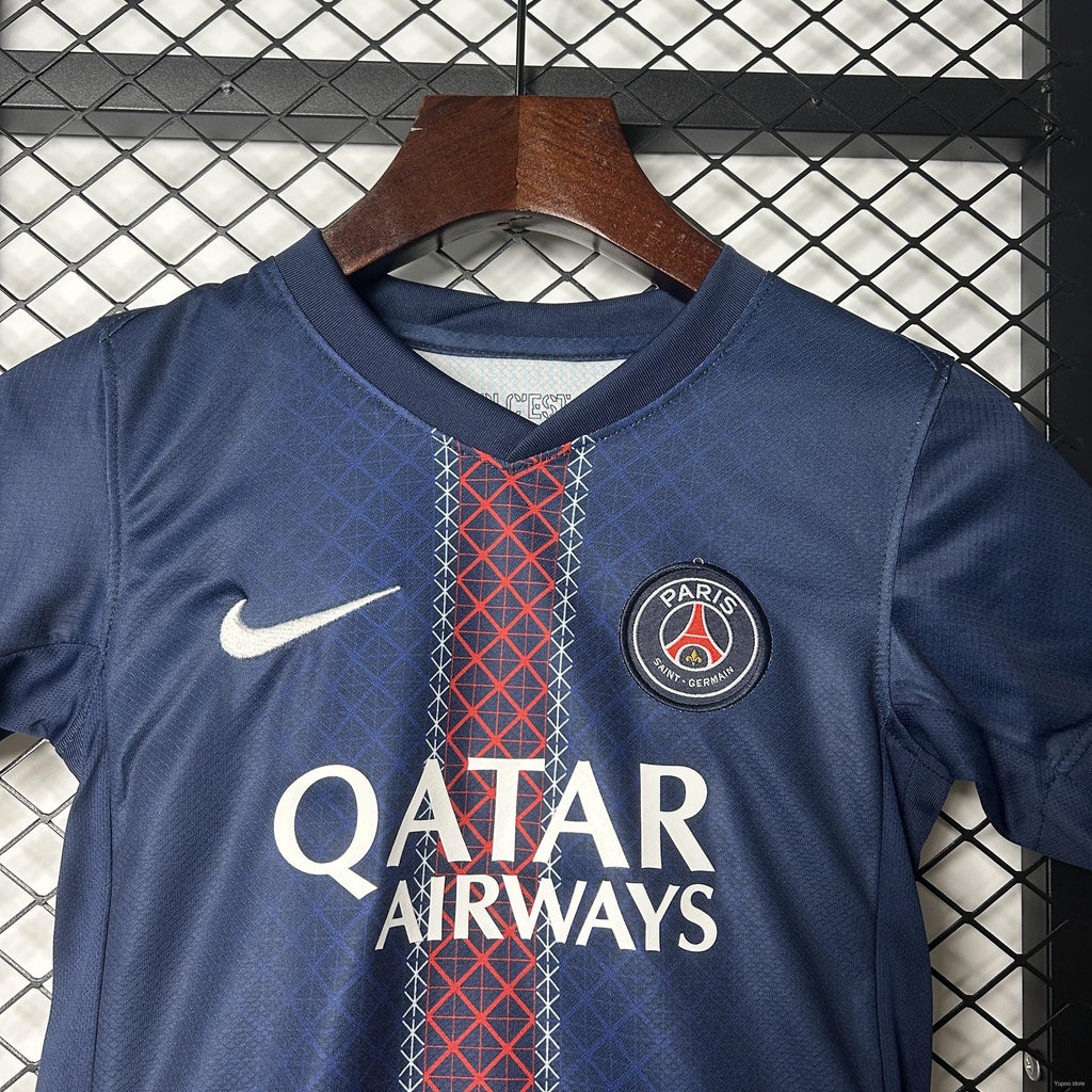 PSG Home Kit 25/26 Fan Edition - Kids - Free Personalisation + Patches!