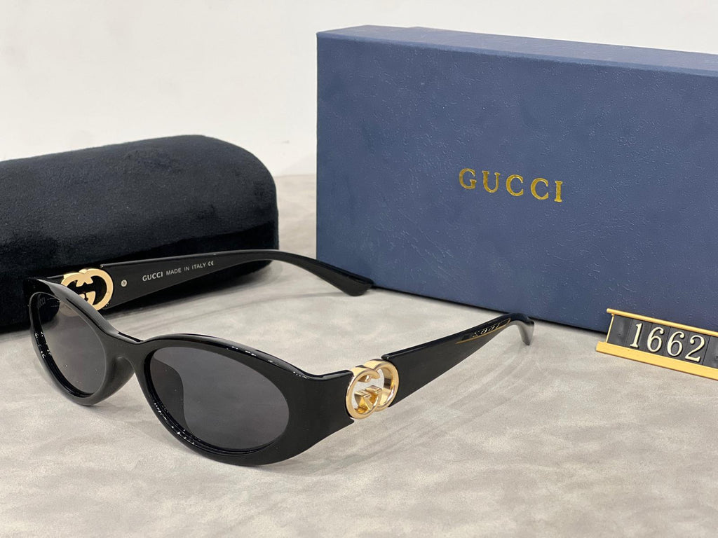 Gucci Sunglasses Black Round Women’s