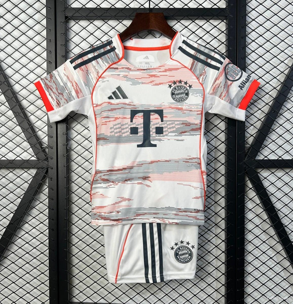 Bayern Munich Away Kit 25/26 Fan Edition - Kids - Free Personalisation + Patches!