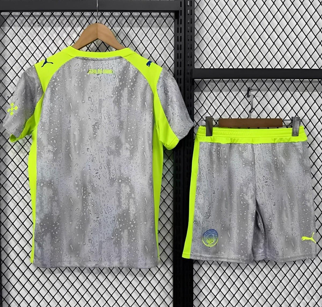 Manchester City Third Kit 25/26 Fan Edition - Kids - Free Personalisation + Patches!