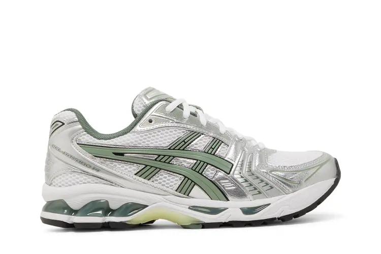 ASICS Gel Kayano 14 White Green Trainers Unisex