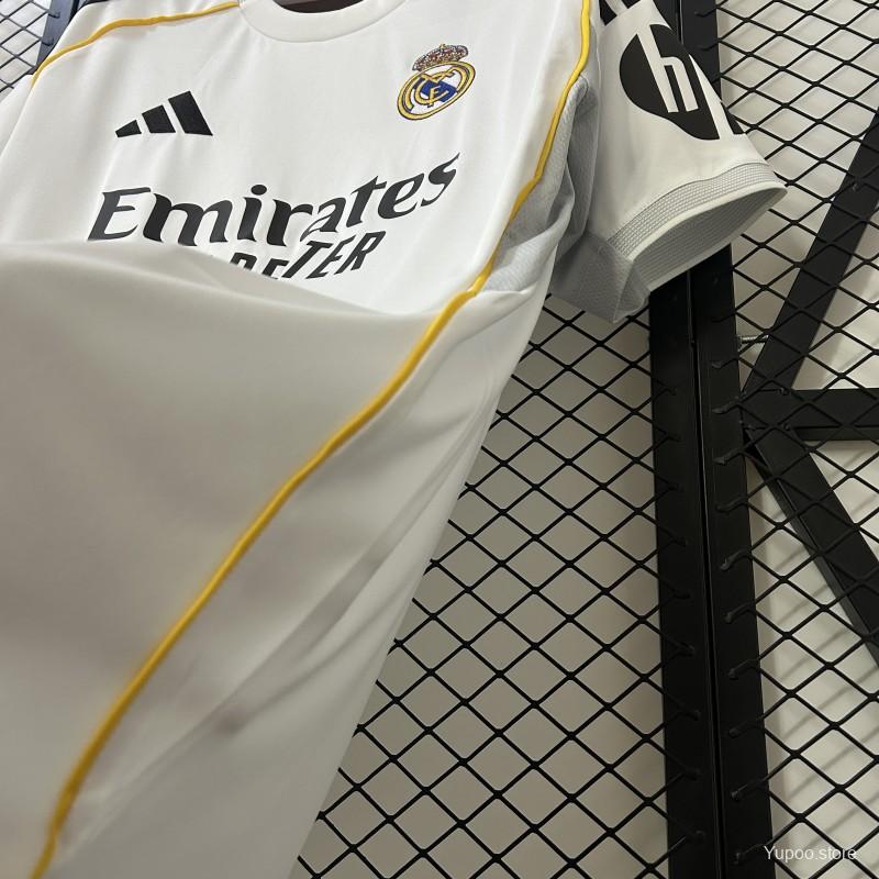 Real Madrid Home Shirt 25/26 Fan Version - Adults - Free Personalisation!
