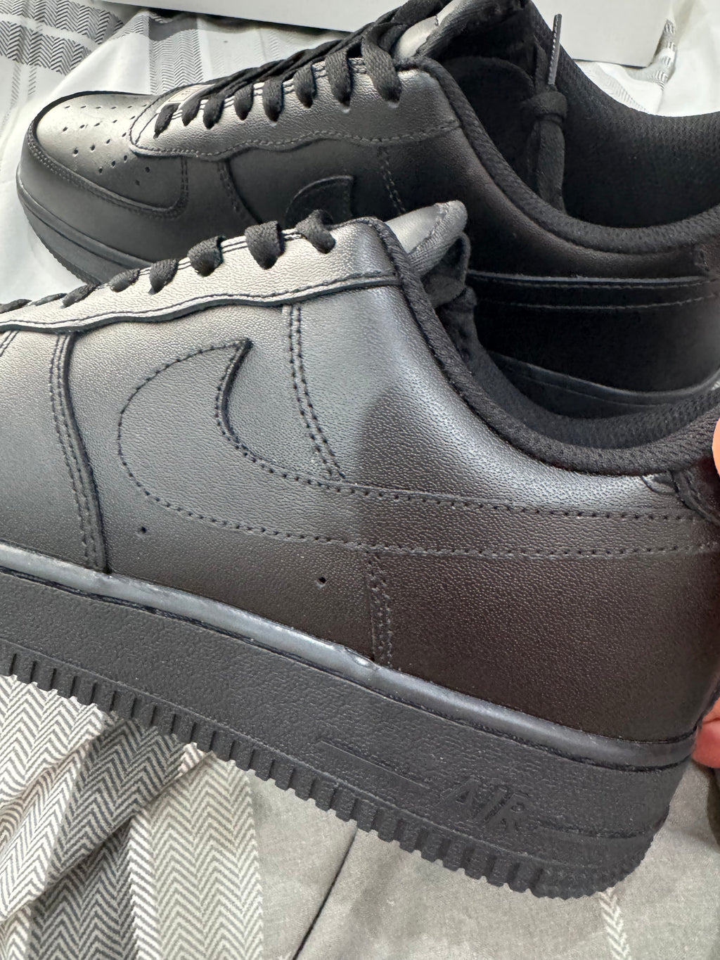 Nike Air Force 1 Black Trainers