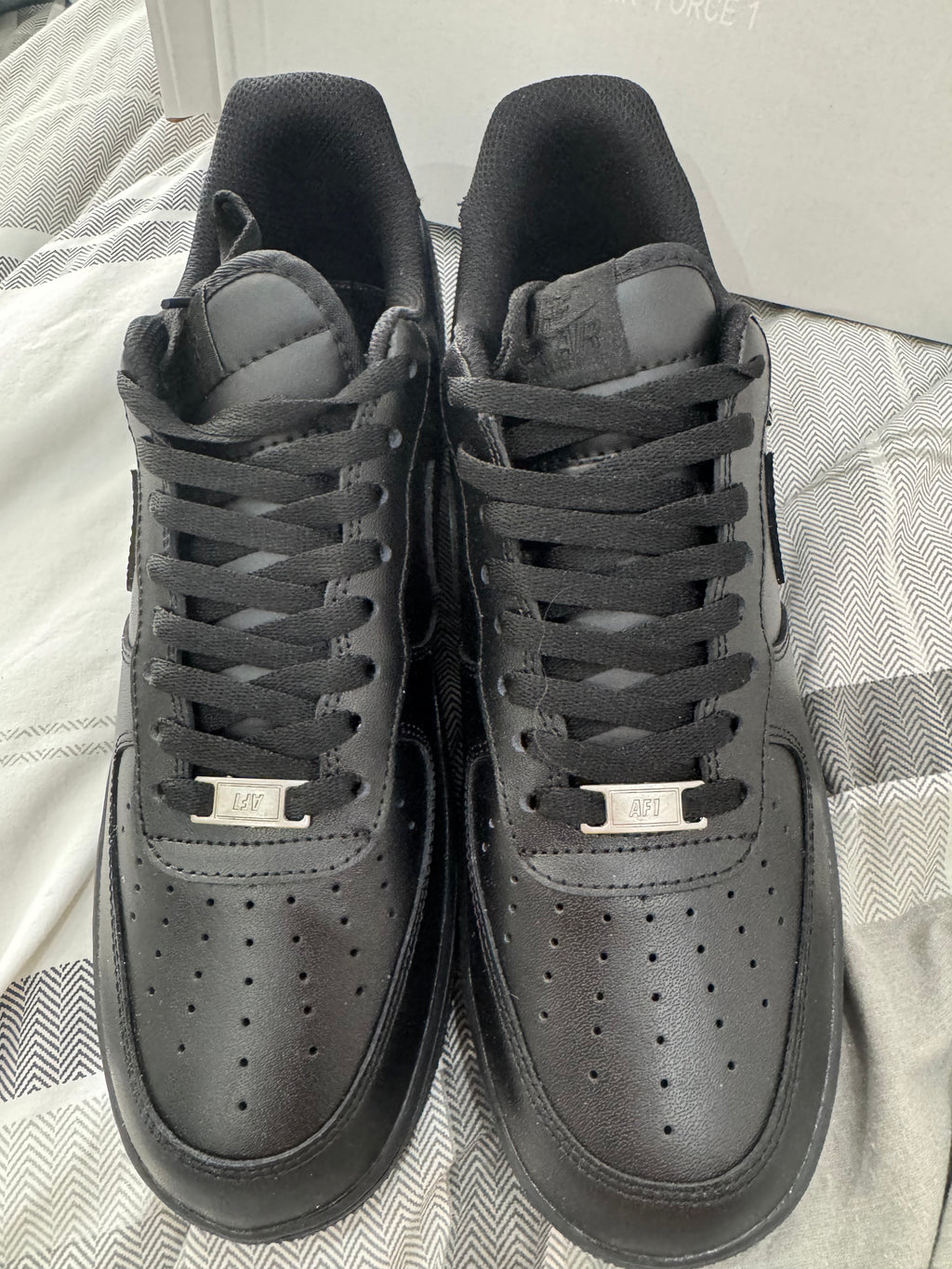 Nike Air Force 1 Black Trainers