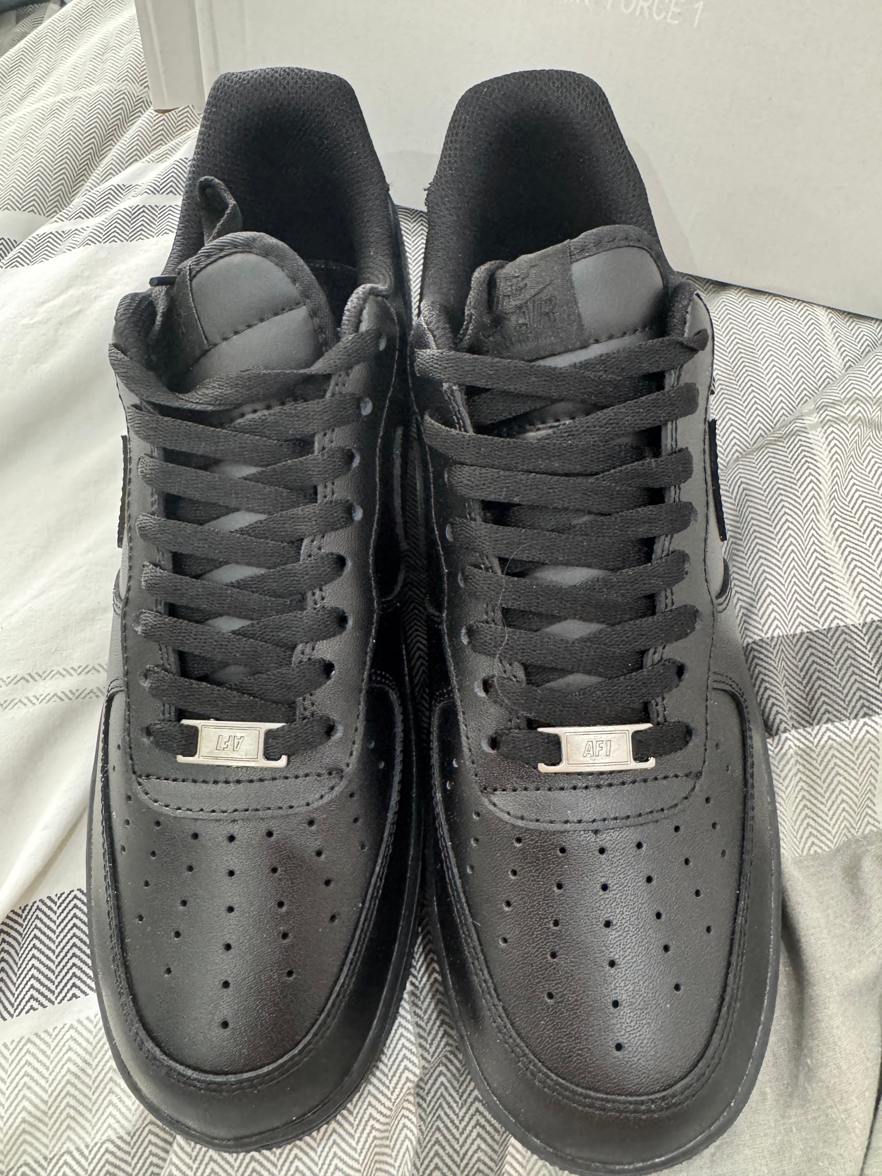 Nike Air Force 1 Black Trainers