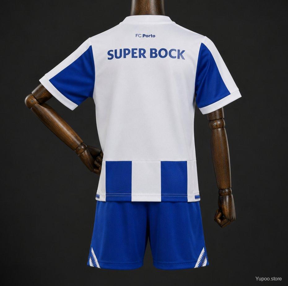 Porto Home Kit 26/27 Fan Edition - Kids - Free Personalisation + Patches!