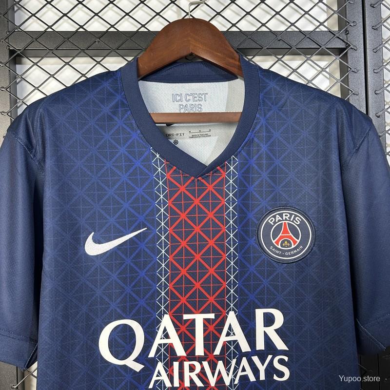 PSG Home Shirt 25/26 Fan Version - Adults - Free Personalisation!