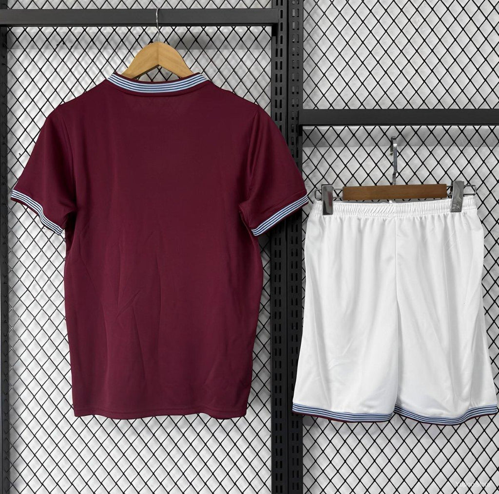 West Ham Home Kit 25/26 Fan Version - Kids - Free Personalisation + Patches!